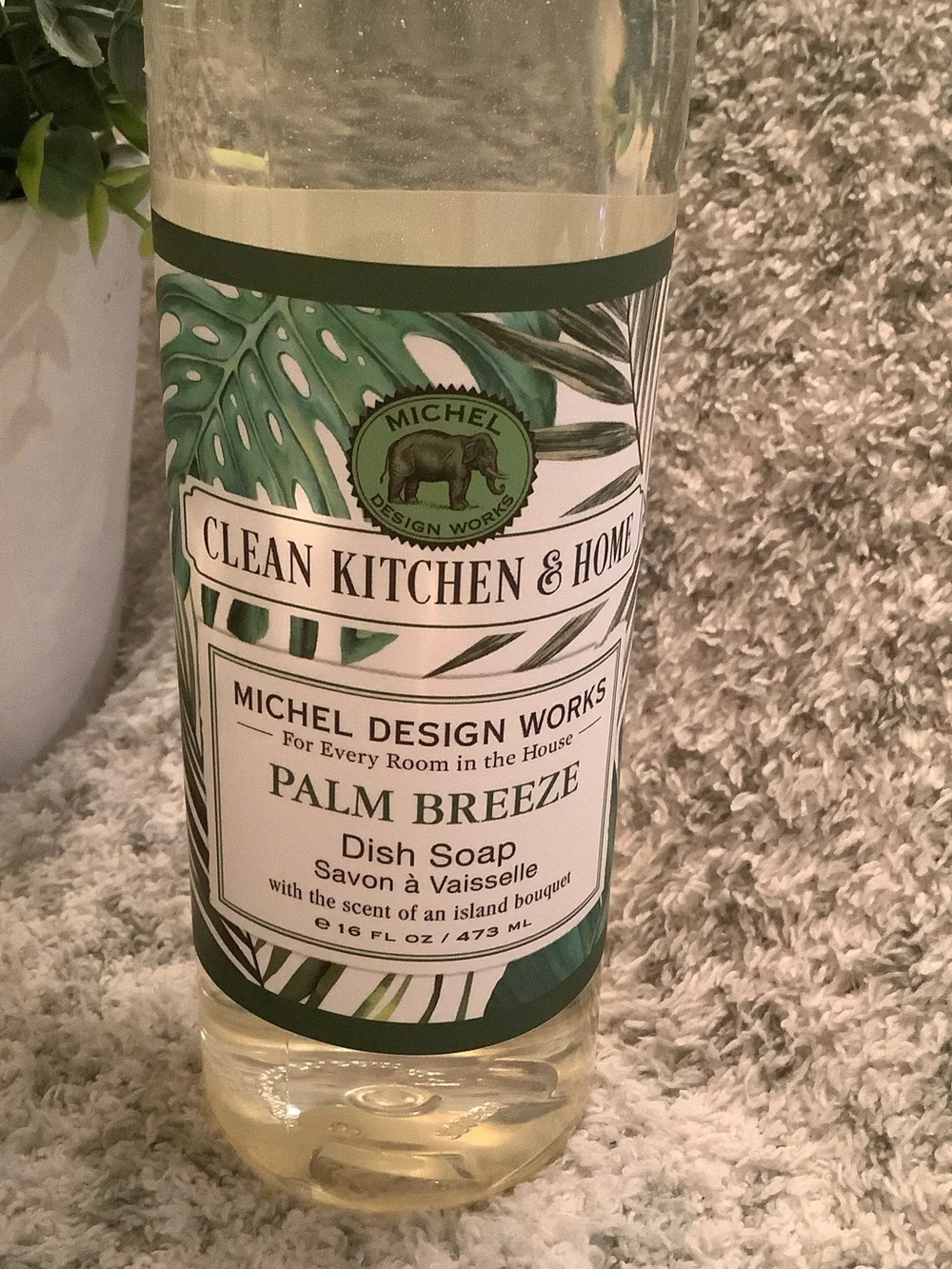 Michel Design Works Palm Breeze Scented dish Soap NWT 16oz